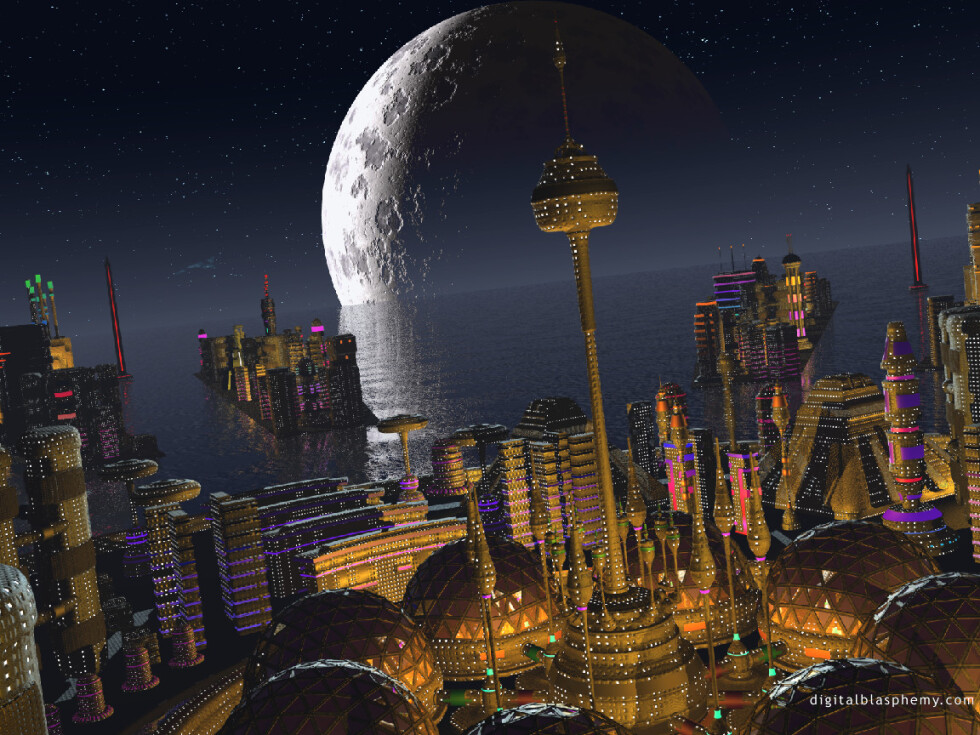 Spire City by Night